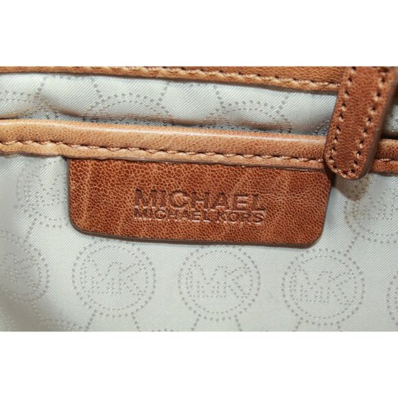 Michael Kors Brown Leather Crosby Shoulder Crossbody Bag - Picture 8 of 12